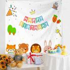 Birthday Layout Hanging Cloth Children Photo Wall Cloth, Size: 150x180cm Velvet(34) - 1