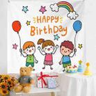 Birthday Layout Hanging Cloth Children Photo Wall Cloth, Size: 150x230cm Velvet(19) - 1