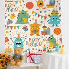 Birthday Layout Hanging Cloth Children Photo Wall Cloth, Size: 150x230cm Velvet(36) - 1