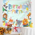 Birthday Layout Hanging Cloth Children Photo Wall Cloth, Size: 180x200cm Velvet(2) - 1