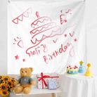 Birthday Layout Hanging Cloth Children Photo Wall Cloth, Size: 180x200cm Velvet(32) - 1