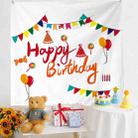 Birthday Layout Hanging Cloth Children Photo Wall Cloth, Size: 180x200cm Velvet(39) - 1