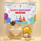 Birthday Background Cloth Cartoon Baby Photo Layout Cloth, Size: Brushed Cloth 230x180cm(GT1856) - 1