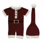 Newborn Photography Clothing Christmas Theme Modeling Mohair Hat + Jumpsuit Suit(Baby Boy) - 1