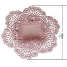 Hollow Lace Round Blanket + Pillow Suit Baby Photography Props(White) - 3