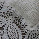 Hollow Lace Round Blanket + Pillow Suit Baby Photography Props(White) - 5