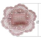 Hollow Lace Round Blanket + Pillow Suit Baby Photography Props(Beige) - 3