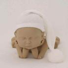Newborn Photography Clothing Baby Photography Fur Ball Knitted Long Tail Hat(White) - 1