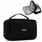 Baona Multifunctional Earphone Data Cable Digital Storage Bag, Spec: 2-layer (Black) - 1