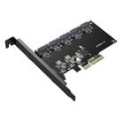 PCIE X4 To 5 Ports SATA3.0 Rotary Card Computer Desktop Solid State Hard Disk - 1