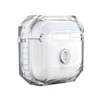 For AirPods 3 RJT-AP-03 Transparent Anti-fall Bluetooth Earphone Protective Sleeve(White) - 1