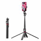 360-degree Rotating Foldable Bluetooth Selfie Sticks Live Stand, Spec: P225 TK (Single Clip) - 1