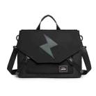 LUCKYBAT Laptop Bag Airbag Anti-drop Crossbody Handbag, Size: S 13.3-16 Inch(Black Lightning) - 1