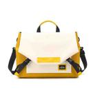 LUCKYBAT Laptop Bag Airbag Anti-drop Crossbody Handbag, Size: S 13.3-16 Inch(Turmeric White) - 1