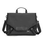 LUCKYBAT Laptop Bag Airbag Anti-drop Crossbody Handbag, Size: L 16 Inch(Pure Black) - 1