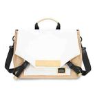 LUCKYBAT Laptop Bag Airbag Anti-drop Crossbody Handbag, Size: L 16 Inch(Khaki White) - 1