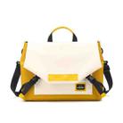 LUCKYBAT Laptop Bag Airbag Anti-drop Crossbody Handbag, Size: L 16 Inch(Turmeric White) - 1