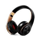 LPT660 Bluetooth Wireless Headset HIFI Stereo Sports Headphones(Black+Gold) - 1
