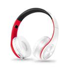 LPT660 Bluetooth Wireless Headset HIFI Stereo Sports Headphones(White+Red) - 1