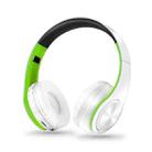 LPT660 Bluetooth Wireless Headset HIFI Stereo Sports Headphones(White+Green) - 1