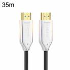 2.0 Version HDMI Fiber Optical Line 4K Ultra High Clear Line Monitor Connecting Cable, Length: 35m(White) - 1