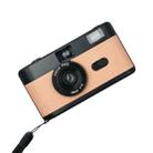 R2-FILM Retro Manual Reusable Film Camera for Children without Film(Black+Orange Pink) - 1