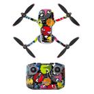 Sunnylife MM2-TZ452 For DJI Mini 2 Waterproof PVC Drone Body + Arm + Remote Control Decorative Protective Stickers Set(Big Eyes Monster) - 1