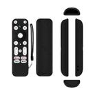 For ONN Android TV 4K UHD Streaming Device Y55 Anti-Fall Silicone Remote Control Cover(Black) - 1