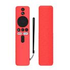 For Xiaomi 4K TV Stick Y48 Remote Control Anti-Drop Silicone Protective Cover(Red) - 1