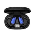 Bone Conduction Concepts Digital Display Stereo Bluetooth Earphones, Style: Dual Ears With Charging Warehouse(Blue) - 1