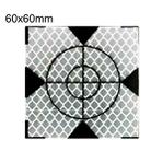 FP001 Diamond Tunnel Mapping Reflective Sticker Monitoring Measurement Point Sticker, Size: 60x60mm With Triangle - 1