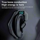 V19 Bone Conduction Digital Display Stereo Hanging Ear Sports Bluetooth Headset(Black) - 6