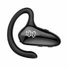 YX02 With Digital Display Hanging Ear Bone Conduction Bluetooth Headset(Black) - 1