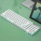 LANGTU OG102 Matcha Green Keyboard Mini Punk Bluetooth+Wireless+Wired Three Models Silent Keyboard - 1
