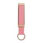 PU Leather Metal Wrist Strap Cell Phone Holder Zinc Alloy Paste Desktop Stand(Pink) - 1