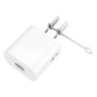 For Apple 5W AC01 Charger Silicone Protective Cover(White) - 1