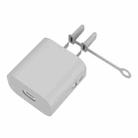 For Apple 5W AC01 Charger Silicone Protective Cover(Grey) - 1