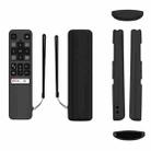 For TCL RC802V FMR1 FNR1 Y40 TV Remote Control Anti-Drop Silicone Protective Case(Black) - 1
