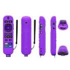 For TCL Roku Voice Remote Pro Y30 Remote Control Shockproof Silicone Protective Case(Purple) - 1