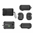 For Sony WF-1000XM4 D4 Bluetooth Earphones Anti-Drop Silicone Protective Case(Black) - 1