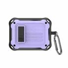 For Sony LinkBuds S (WFLS900N/B) D8 Waterproof and Anti-drop Bluetooth Earphone Case(Purple) - 1