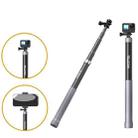 TELESIN 1.2m Carbon Fiber Monopod Selfie Stick With 1/4 Screw For Action Cameras - 1