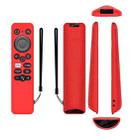For Realme 32/43 Inch Y41 TV Remote Control All-Inclusive Anti-Drop Silicone Protective Case(Red) - 1