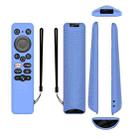 For Realme 32/43 Inch Y41 TV Remote Control All-Inclusive Anti-Drop Silicone Protective Case(Luminous Blue) - 1