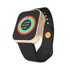 D20U Smart Sports Wristband Support Heart Rate Blood Pressure Blood Oxygen Monitoring(Gold Black) - 1