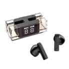 E90 Bluetooth 5.3 Earphone Wireless TWS Transparent Compartment Game Earphone(Black) - 1