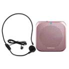 Rolton K400 Mini Audio Speaker Megaphone Voice Amplifier  Support FM Radio TF MP3(Rose Gold) - 1