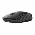 811 3 Keys Laptop Mini Wireless Mouse Portable Optical Mouse, Spec: Battery Version (Black) - 1