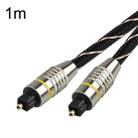 EMK HB/A6.0 SPDIF Interface Digital High-Definition Audio Optical Fiber Cable, Length: 1m(Black White Net) - 1