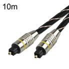 EMK HB/A6.0 SPDIF Interface Digital High-Definition Audio Optical Fiber Cable, Length: 10m(Black White Net) - 1